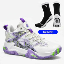 Kit Half: Tênis de Vôlei e Basquete Grafite 3.0 + Meia Antiderrapante