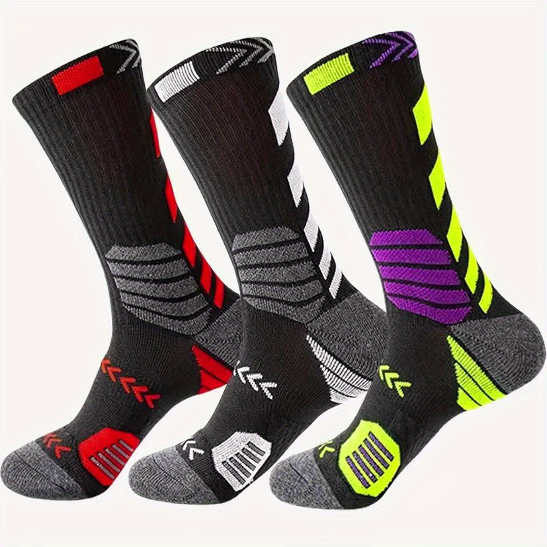 3 Pares de Meias Antiderrapante Cano Médio Profissional
