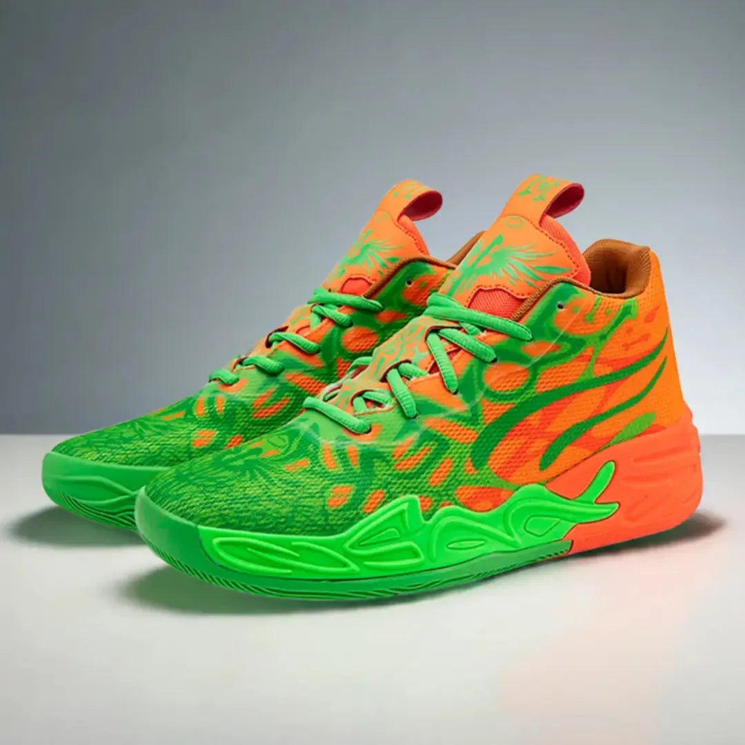 Tênis de Vôlei Impact Blaze - Design moderno-Laranja/Verde