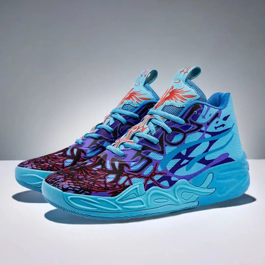 Tênis de Vôlei Impact Blaze - Design moderno- Azul/Roxo