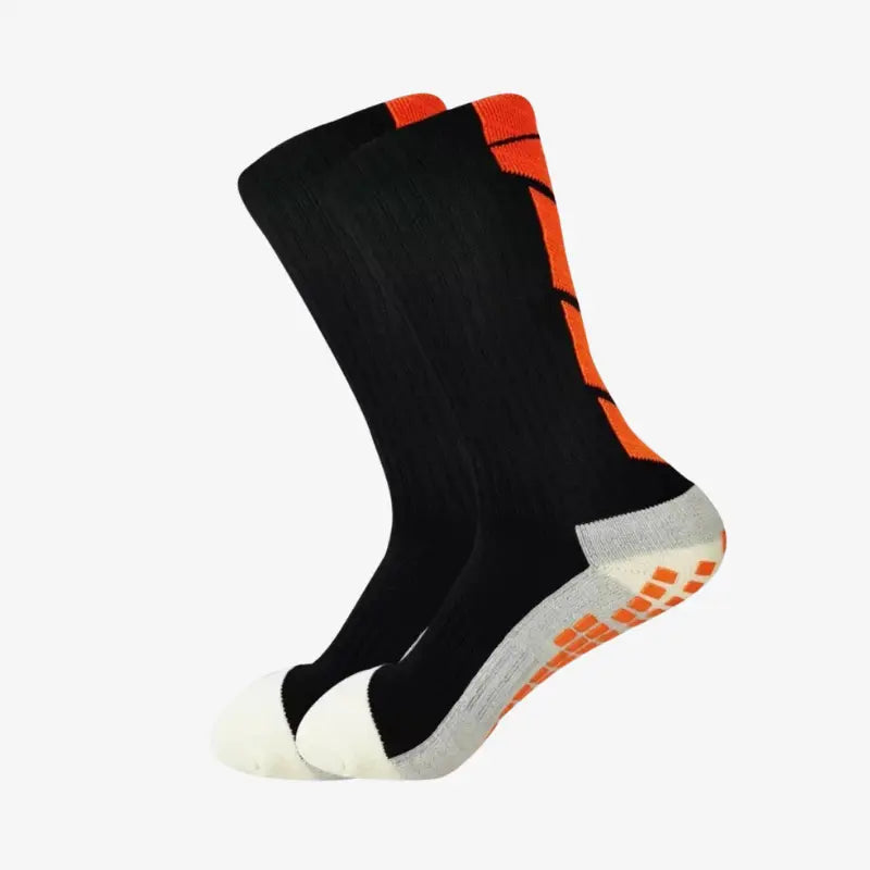 Kit 3 Pares de Meias Esportiva Antiderrapante Cano Médio | Profissional-Preto