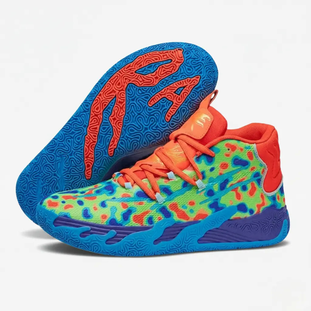 KIT Tênis de Vôlei AeroDunk + Joelheira de Brinde-Verde/Laranja