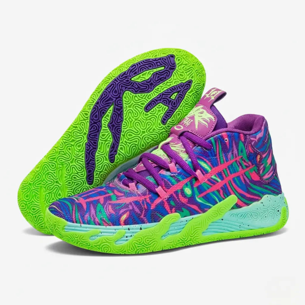KIT Tênis de Vôlei AeroDunk + Manguito-Verde/Roxo