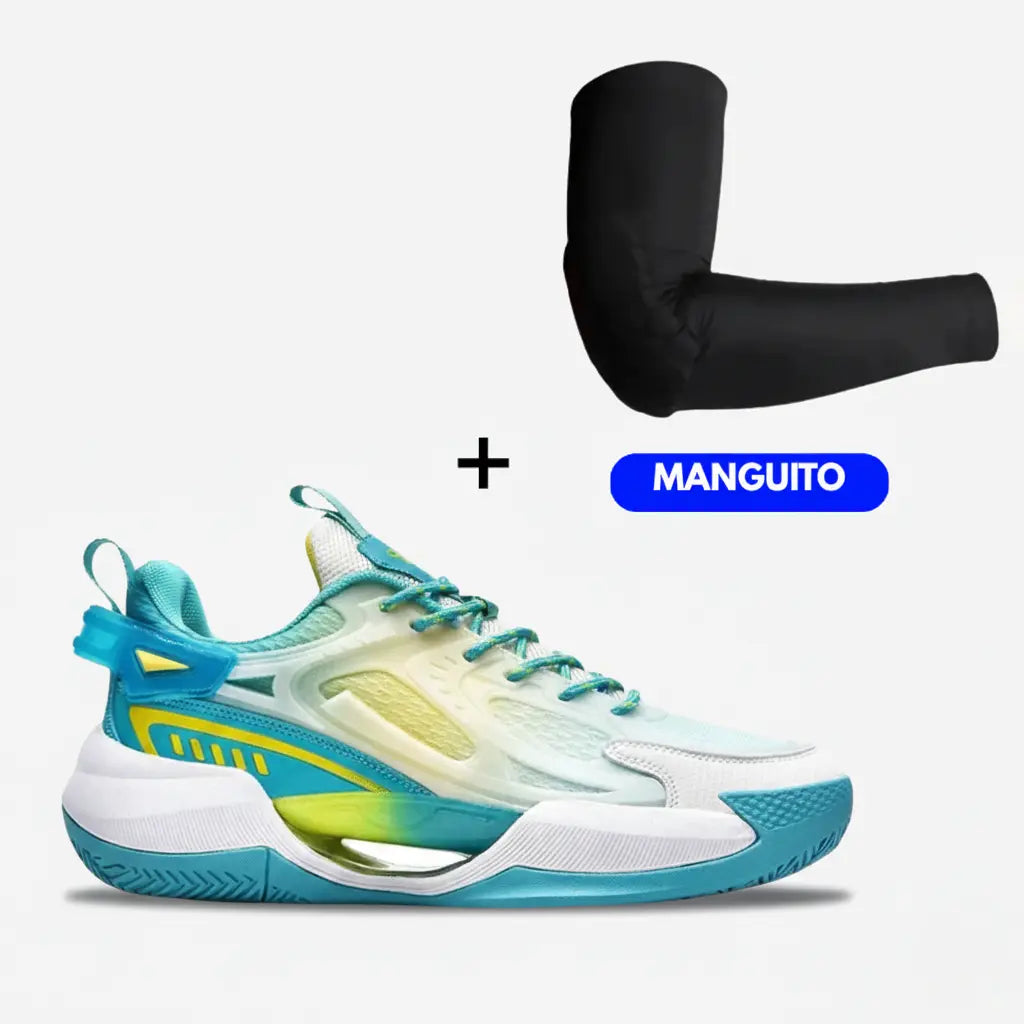 KIT Tênis de Vôlei PowerGrip + Manguito-Verde