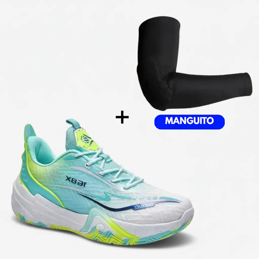 KIT Tênis de Vôlei Flex 168X + Manguito-Verde