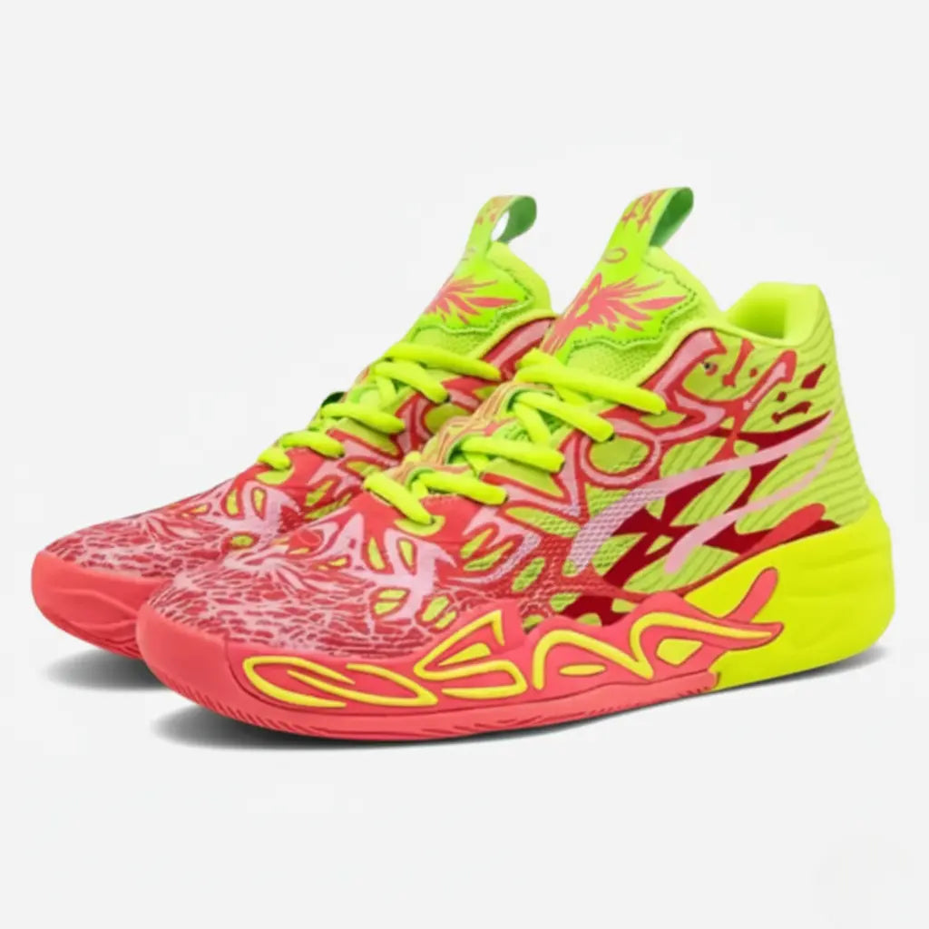 KIT Tênis de Vôlei Impact Blaze + Manguito-Vermelho/Amarelo