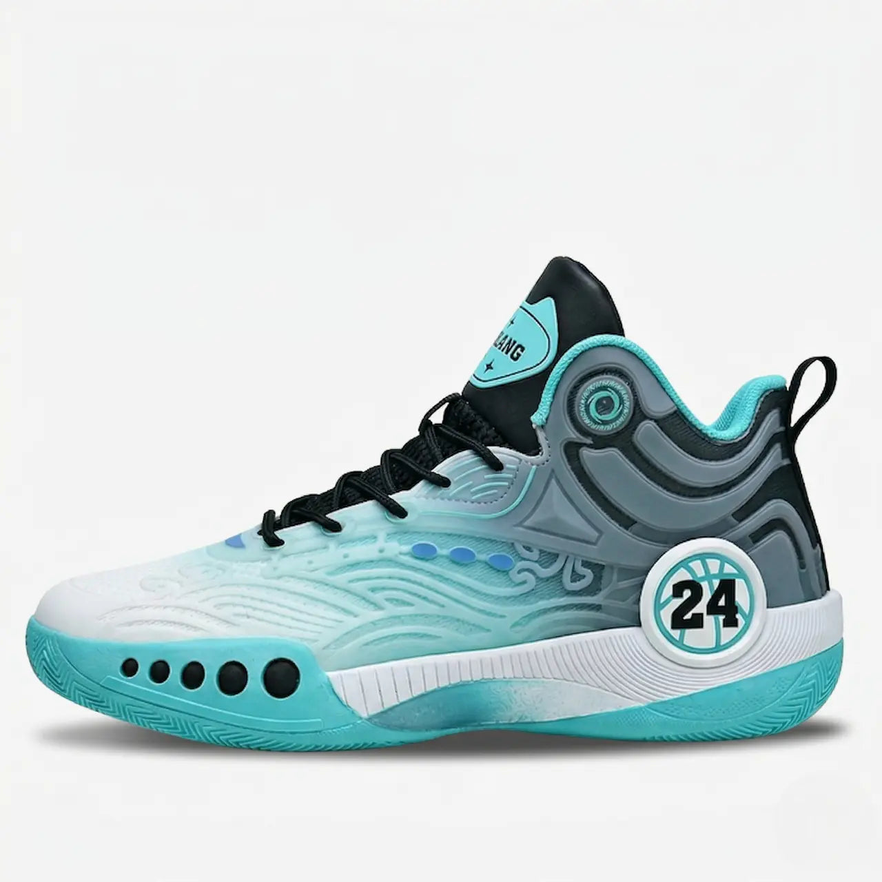 Tênis de Basquete TurboGrid 24 | Estabilidade Profissional, Tração Máxima-Preto/Verde