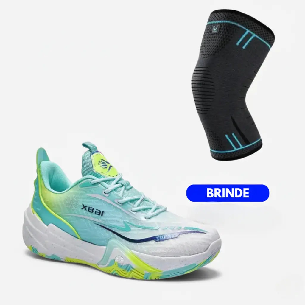 KIT Tênis de Vôlei Flex 168X + Joelheira Grátis-Verde