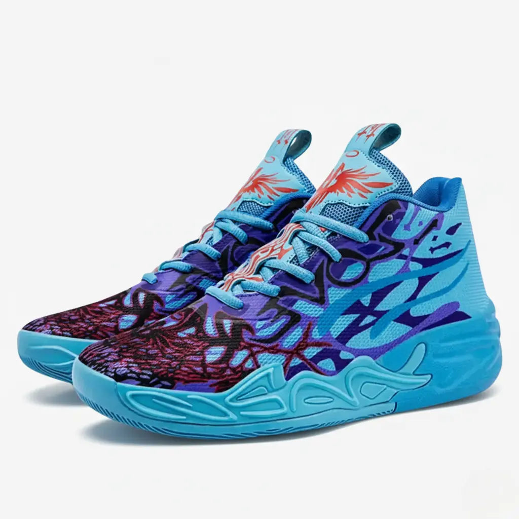 KIT Tênis de Vôlei Impact Blaze + Joelheira de Brinde-Azul/Roxo