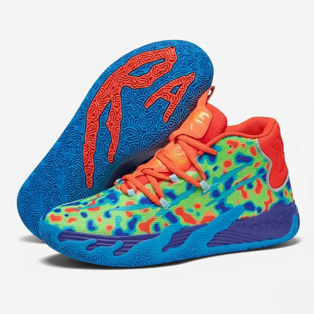 KIT Tênis de Vôlei AeroDunk + Joelheira Grátis-Verde/Laranja
