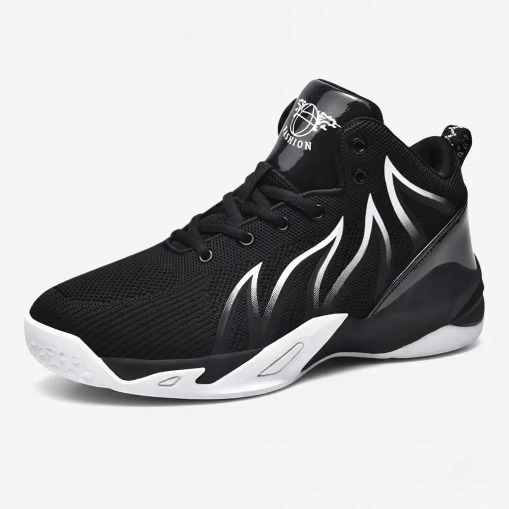 Tênis de Basquete SlamGuardian Original | Proteja sua Vitória no Basquete-Preto/Branco