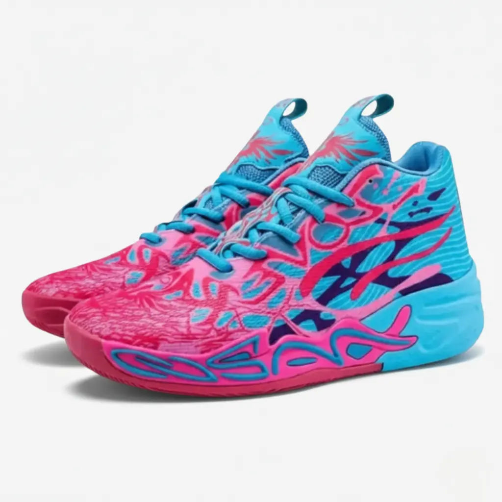 KIT Tênis de Vôlei Impact Blaze + Meias Grátis-Azul/Vermelho