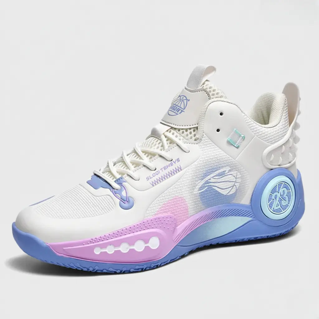 Tênis De Vôlei SprintFlow | Respirável e Antiderrapante-Branco/Azul