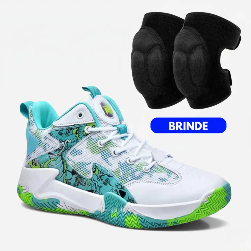 Kit Foam: Tênis de Vôlei Grafite 3.0 + Joelheira com Espuma