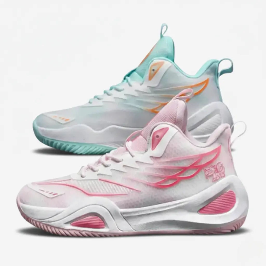 KIT Tênis de Vôlei DunkX + Joelheira de Brinde-Rosa/Verde