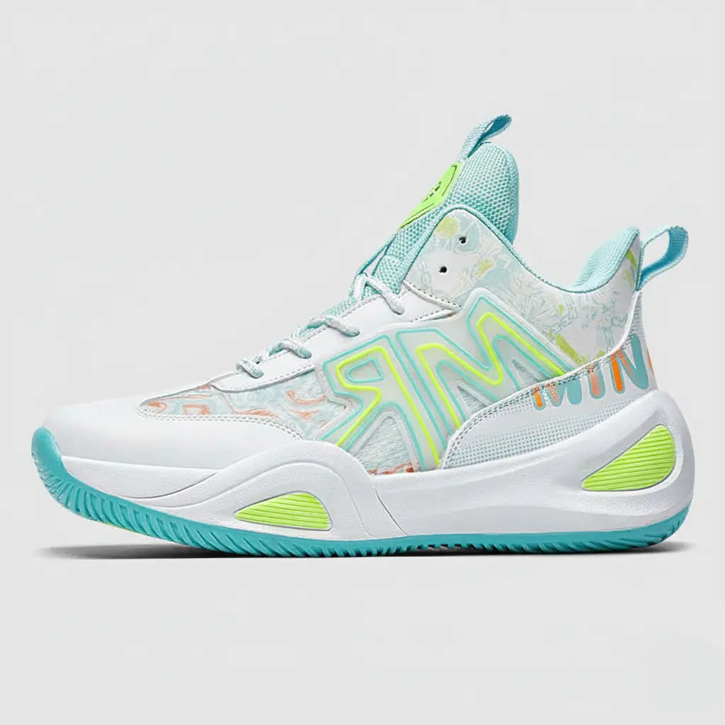 Tênis de Basquete AeroFlash - Antiderrapante- Branco/Verde