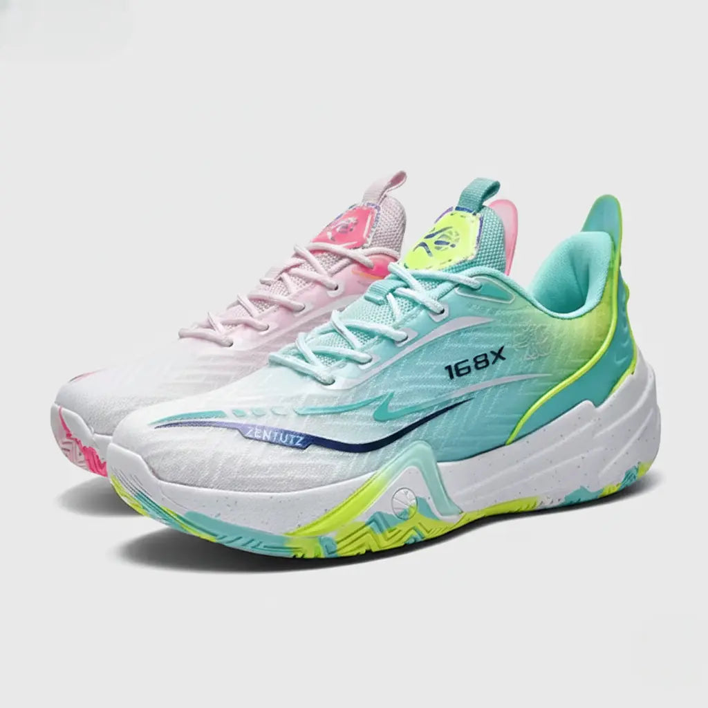 Tênis de Basquete Flex 168X - Vivazz-Verde/Rosa