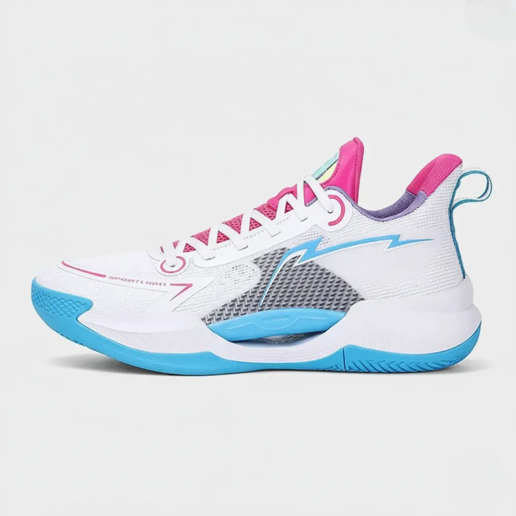 Tênis de Vôlei e Basquete - Impulse- Branco/Azul/Rosa