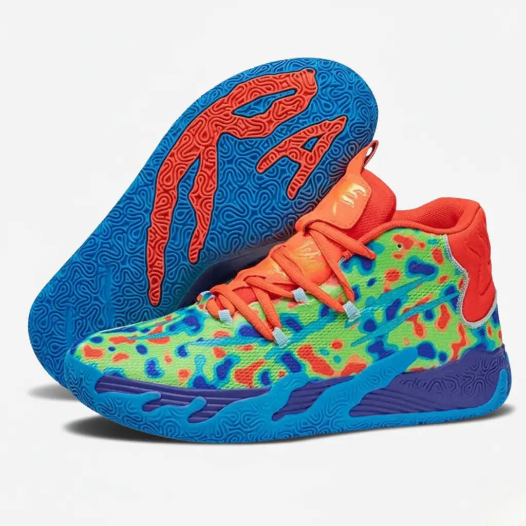 KIT Tênis de Vôlei AeroDunk + Meias Grátis-Verde/Laranja