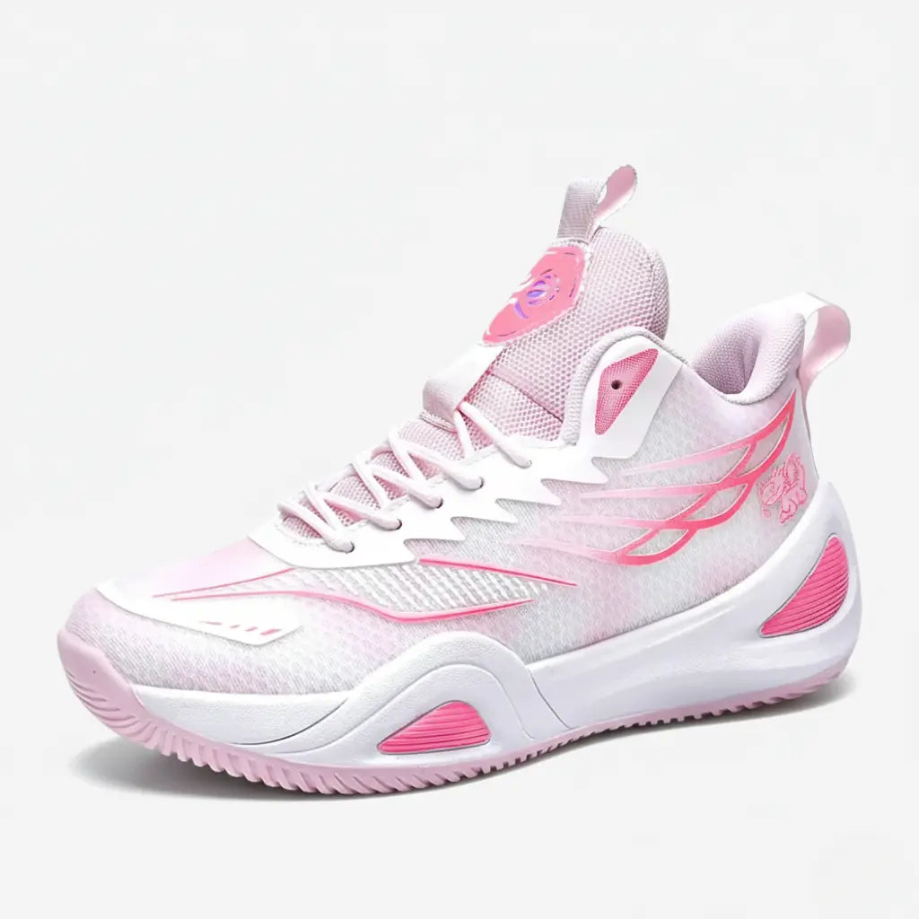 KIT Tênis de Vôlei DunkX - Antiderrapante + Joelheira + Meia + Manguito-Rosa