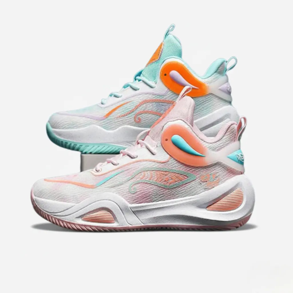 Tênis de Vôlei e Basquete - DunkX Pro | Controle e Conforto em Alta Performance- Verde/Rosa