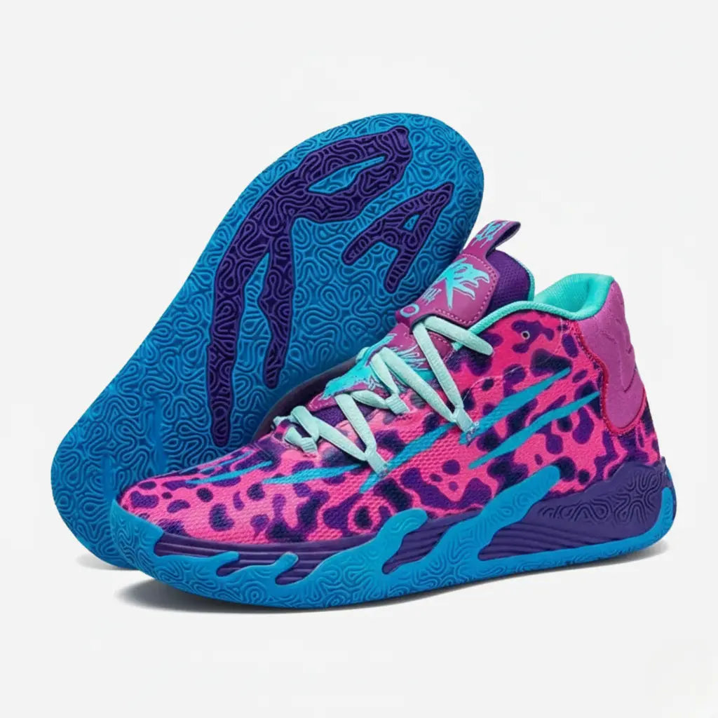 KIT Tênis de Vôlei AeroDunk + Manguito-Roxo/Azul