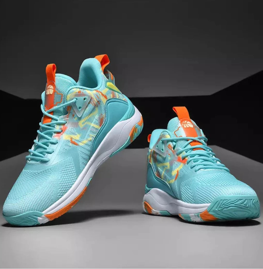 Tênis de Basquete Super Original | Antiderrapante e Confortável-Azul Bebê