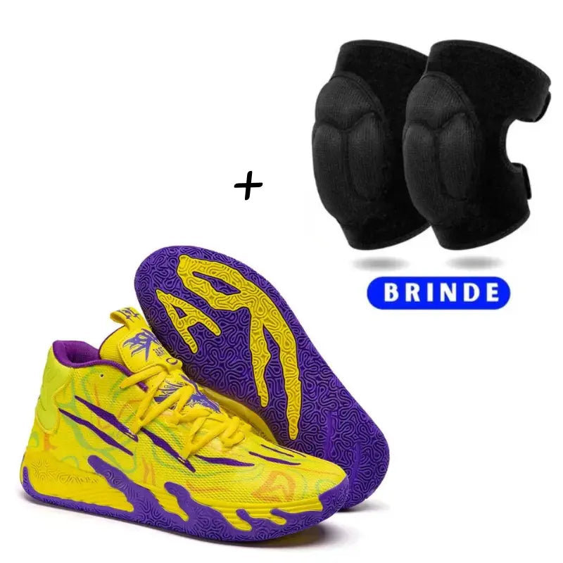 KIT Tênis de Vôlei AeroDunk + Joelheira de Brinde