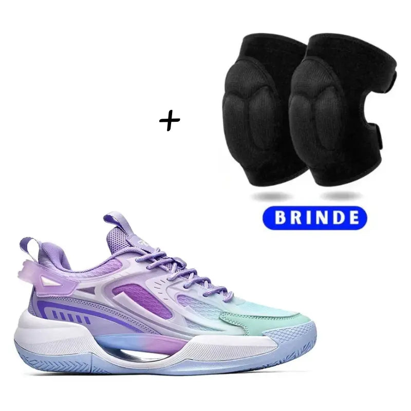 KIT Tênis de Vôlei PowerGrip + Joelheira de Brinde