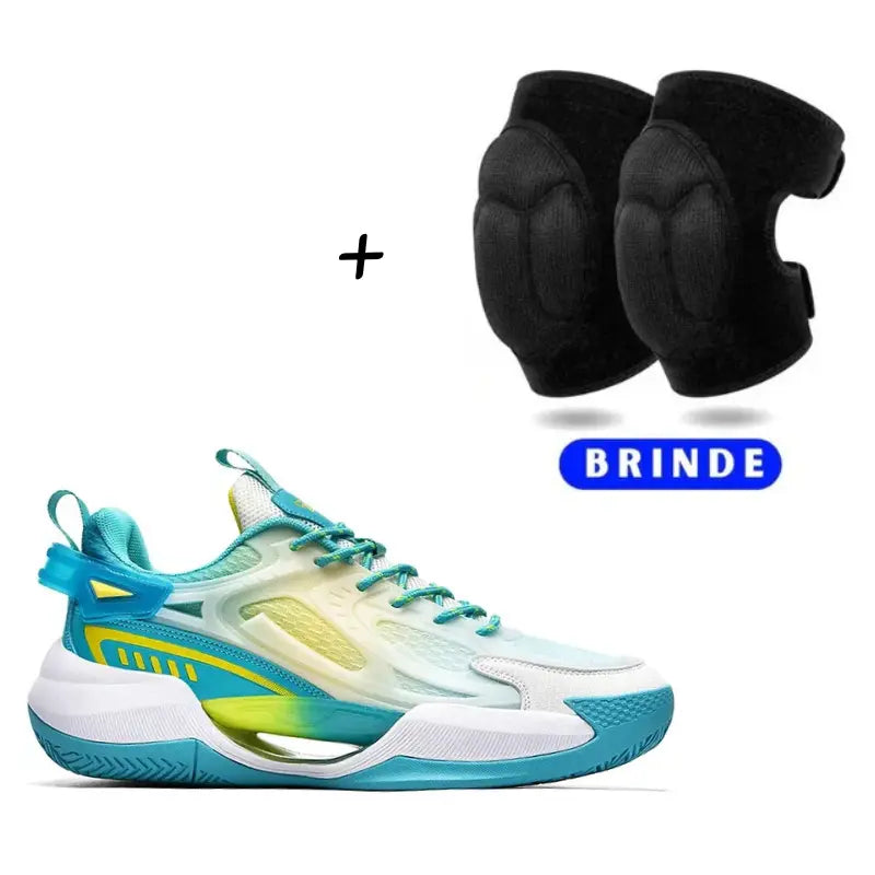 KIT Tênis de Vôlei PowerGrip + Joelheira de Brinde