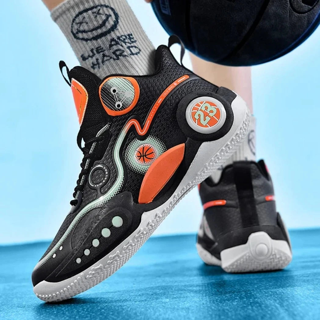 Tênis De Basquete Power Glide | Lançamento 2024-Preto/Laranja