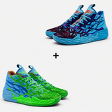 Kit 2 Pares de Tênis - Vôlei e Basquete Impact Blaze | Design Moderno — Azul/Verde
