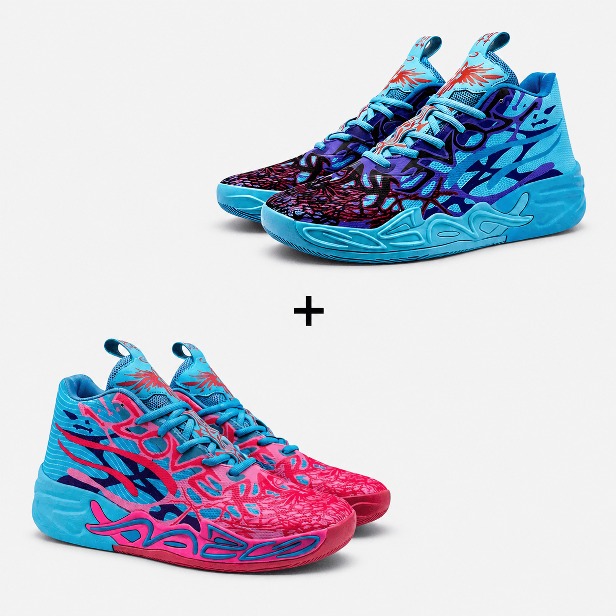 Kit 2 Pares de Tênis - Vôlei e Basquete Impact Blaze | Design Moderno