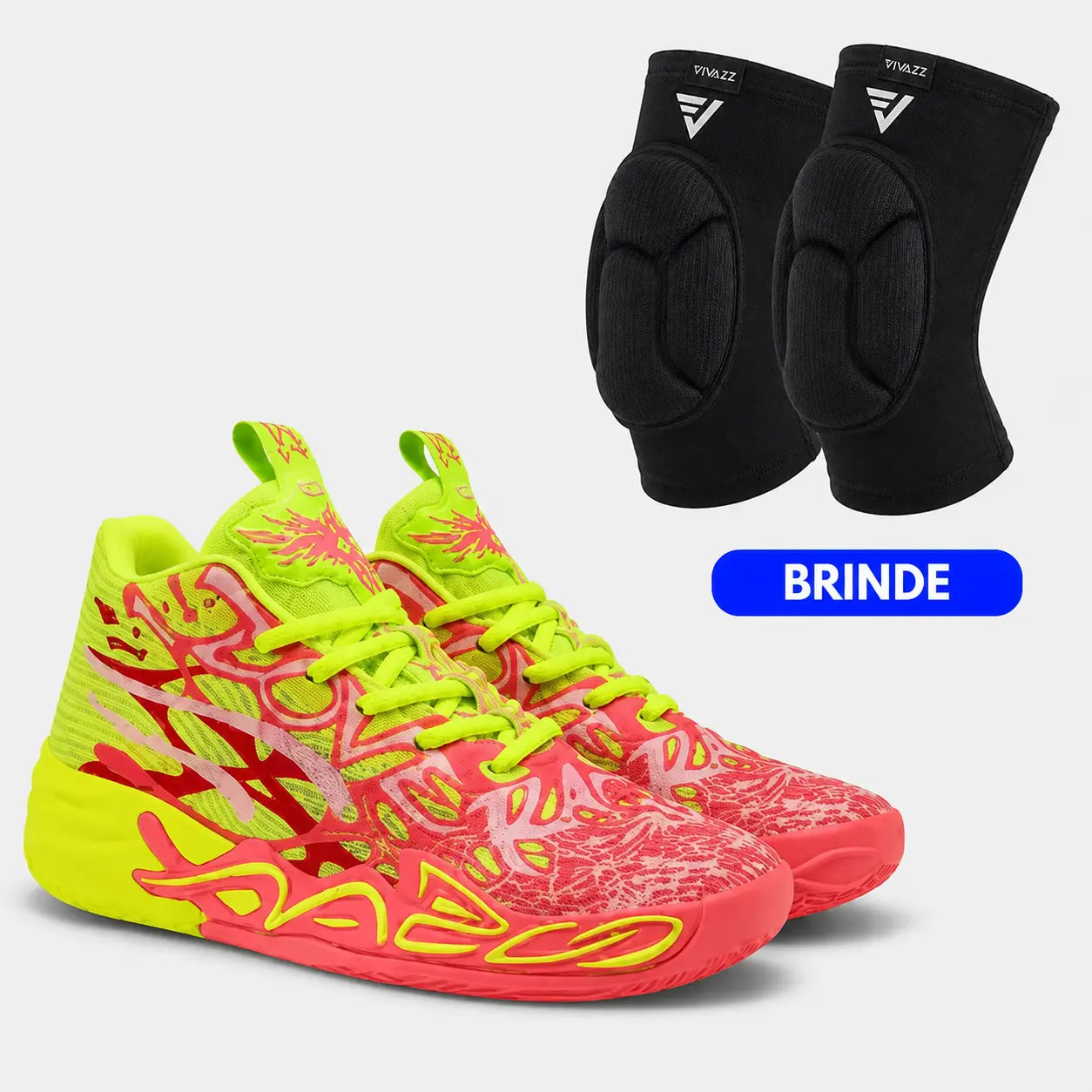 KIT Tênis de Vôlei Impact Blaze + Joelheira de Brinde