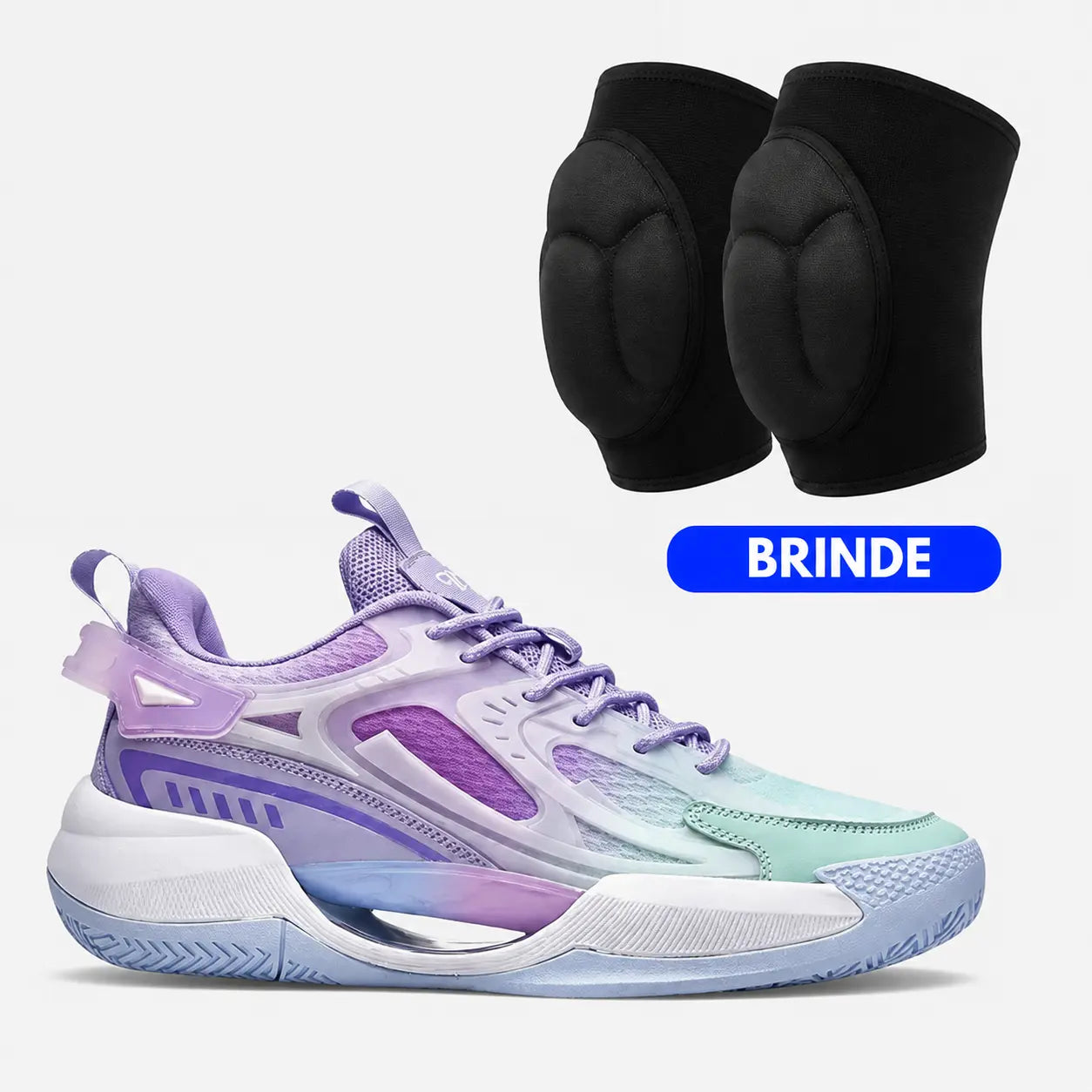 KIT Tênis de Vôlei PowerGrip + Joelheira de Brinde