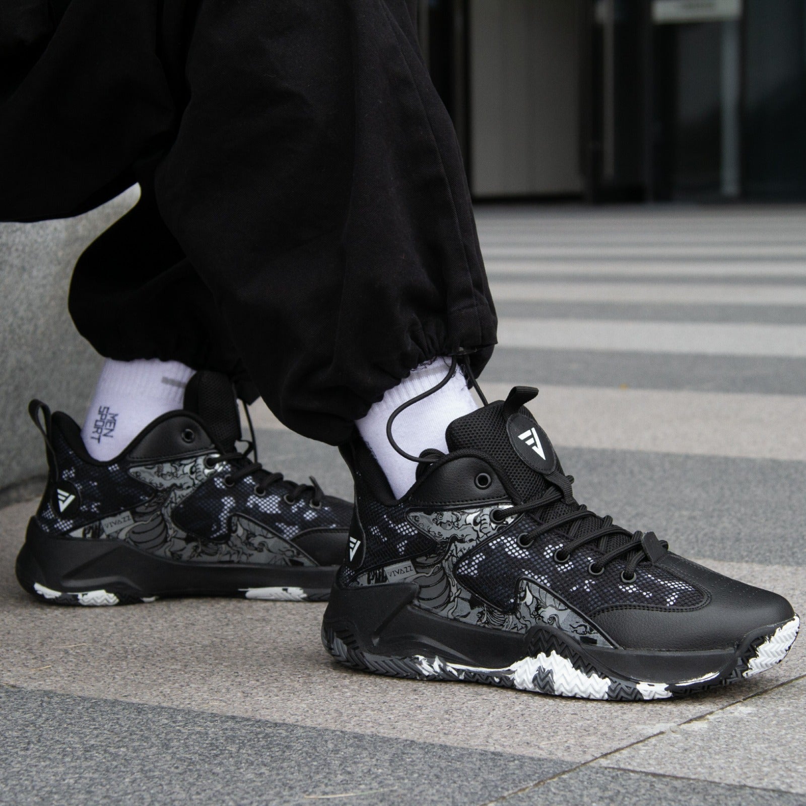 Tênis de Vôlei All Black Grafite - VIVAZZ- Preto