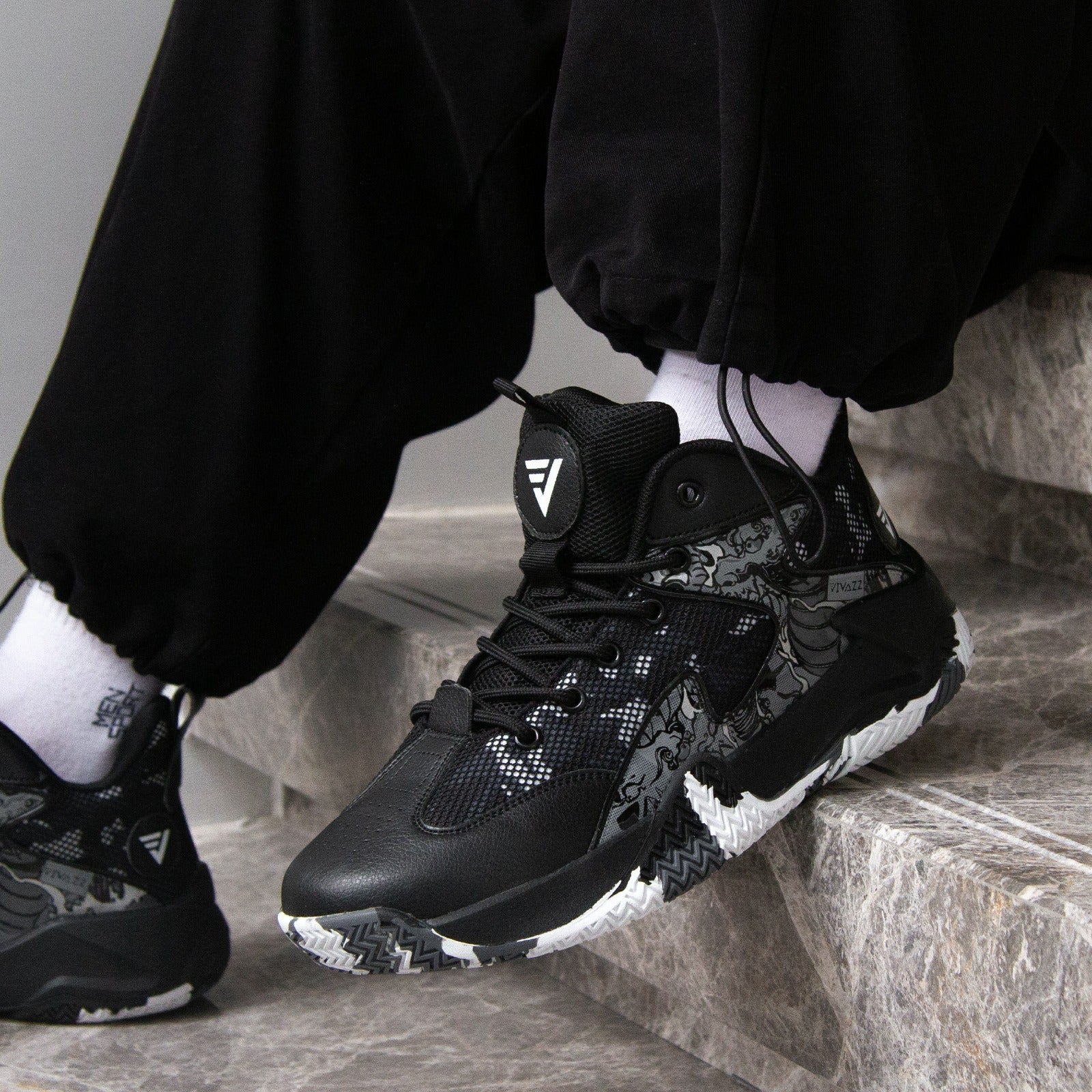 Tênis de Basquete All Black Grafite 3.0 - Vivazz- Preto