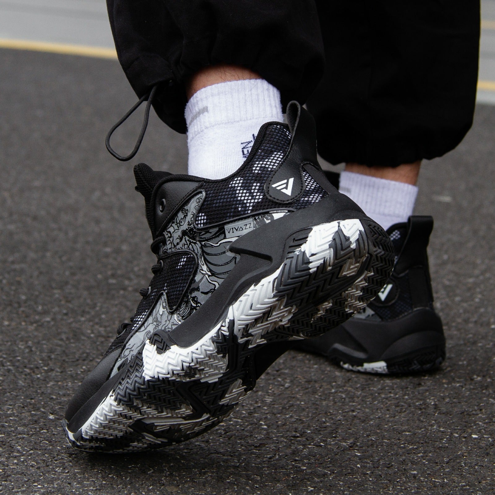 Tênis de Basquete All Black Grafite 3.0 - Vivazz- Preto