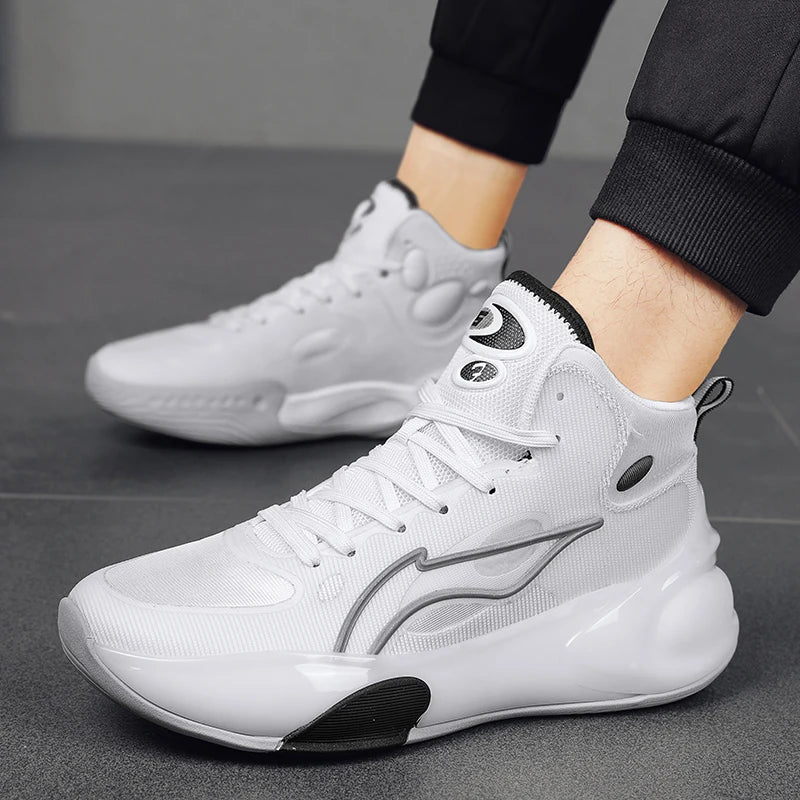 Tênis FlexStride Unissex Para Basquete- Branco/Preto