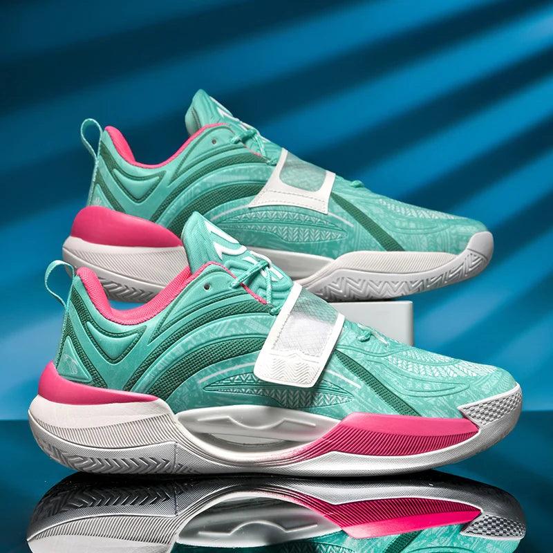 Tênis De Basquete Vortex| Respirável e Antiderrapante-Verde