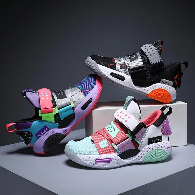 Tênis de Vôlei Infantil SwiftServe Original | Vivazz-Rosa/Roxo/Azul-Branco/Verde/Vermelho-Preto