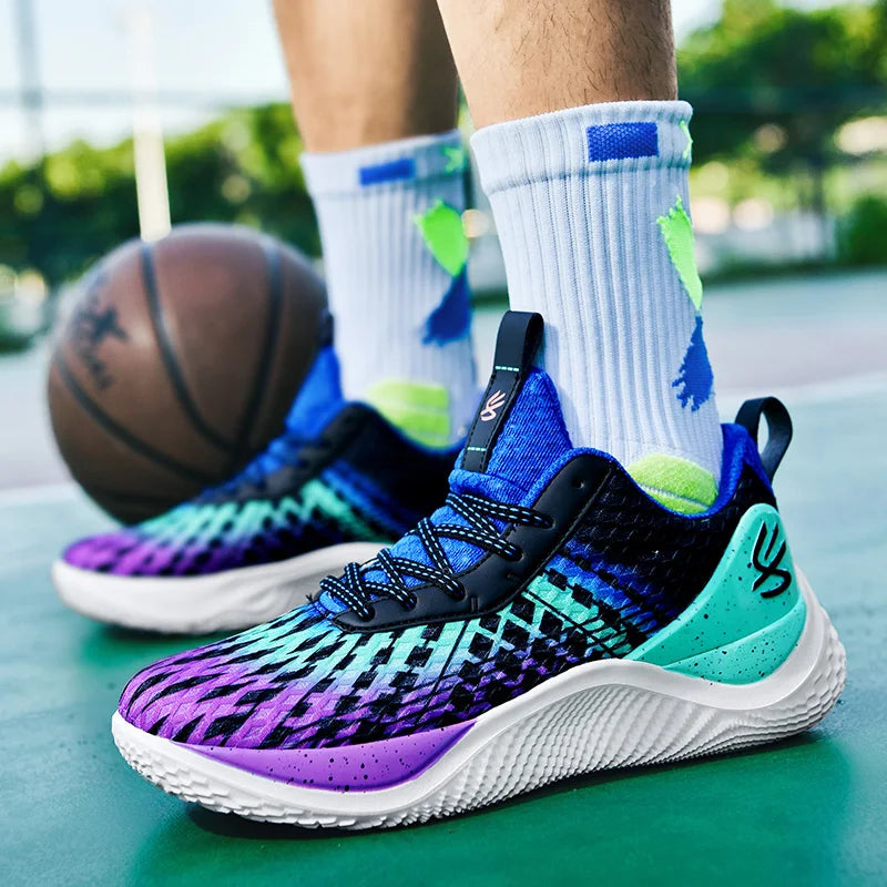 Tamanho 39 - Tênis de Basquete FlexMove | Respirável e Antiderrapante - Roxo