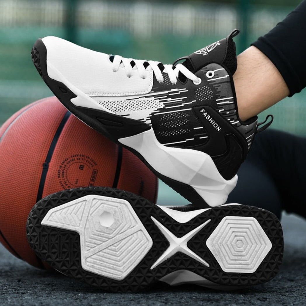 Tênis De Basquete Hoop Pulse | Respirável e Antiderrapante-Branco