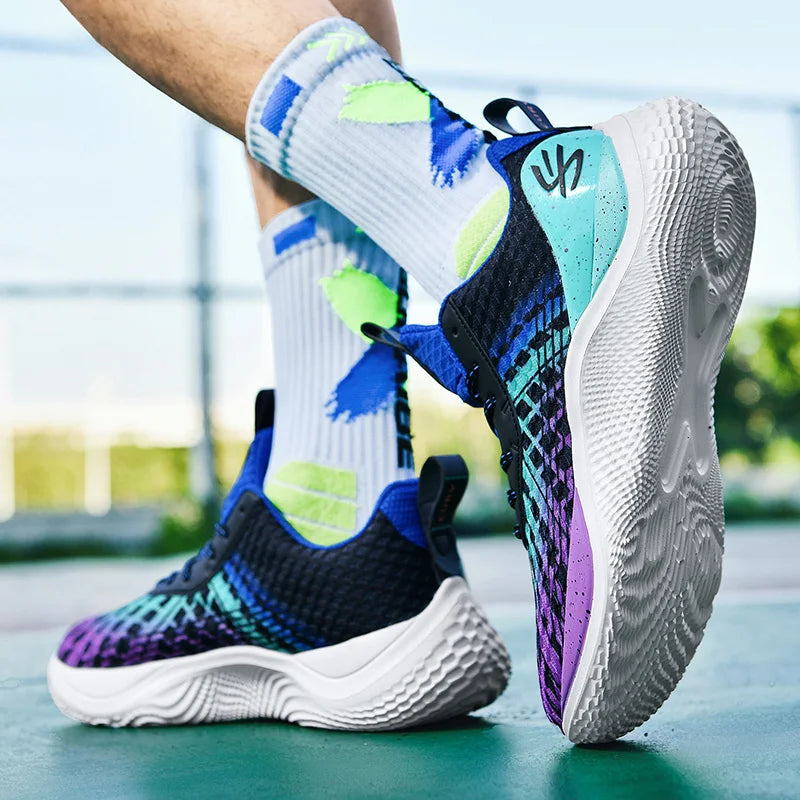 Tamanho 39 - Tênis de Basquete FlexMove | Respirável e Antiderrapante - Roxo