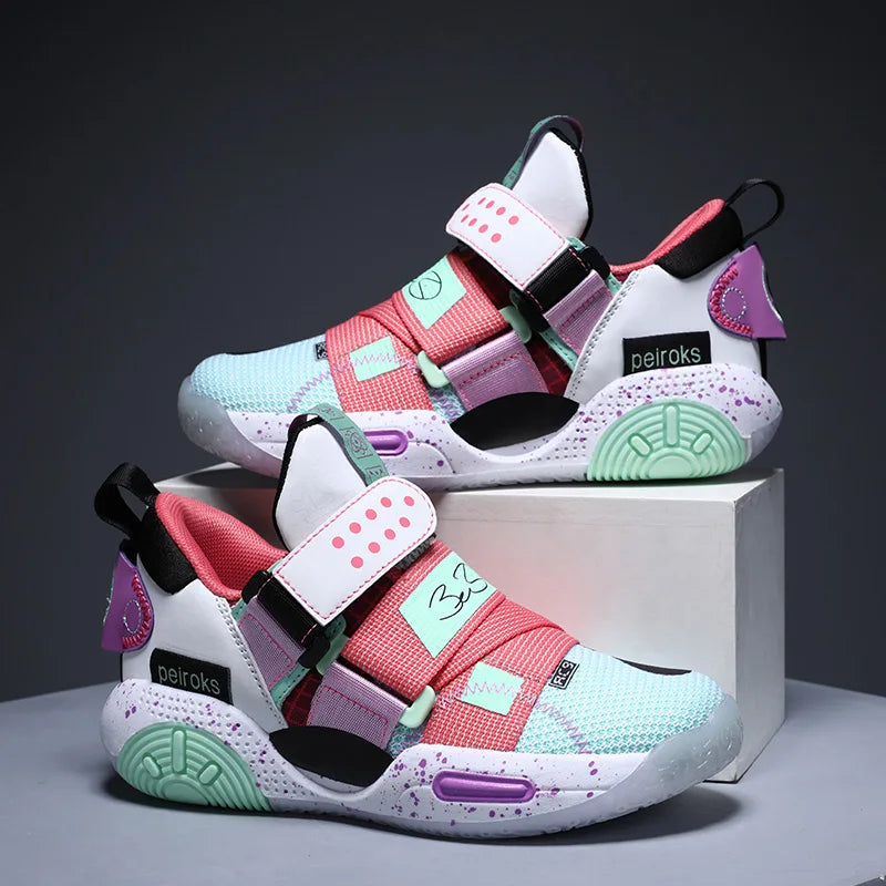 Tênis de Vôlei Infantil SwiftServe Original | Vivazz-Branco/Verde/Vermelho