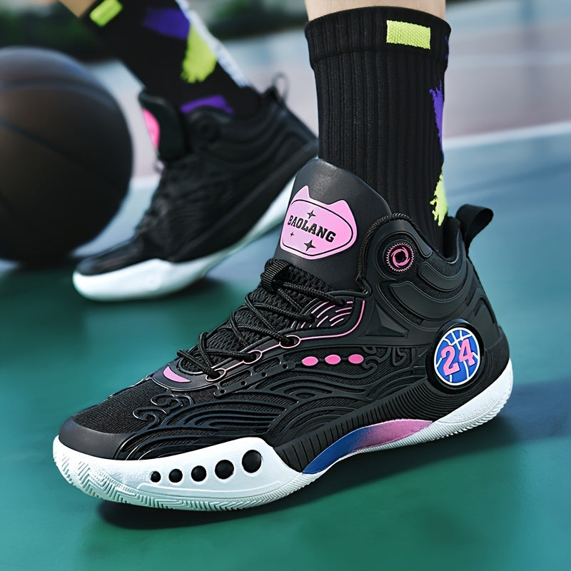 Tênis de Basquete TurboGrid 24 | Estabilidade Profissional, Tração Máxima-Preto