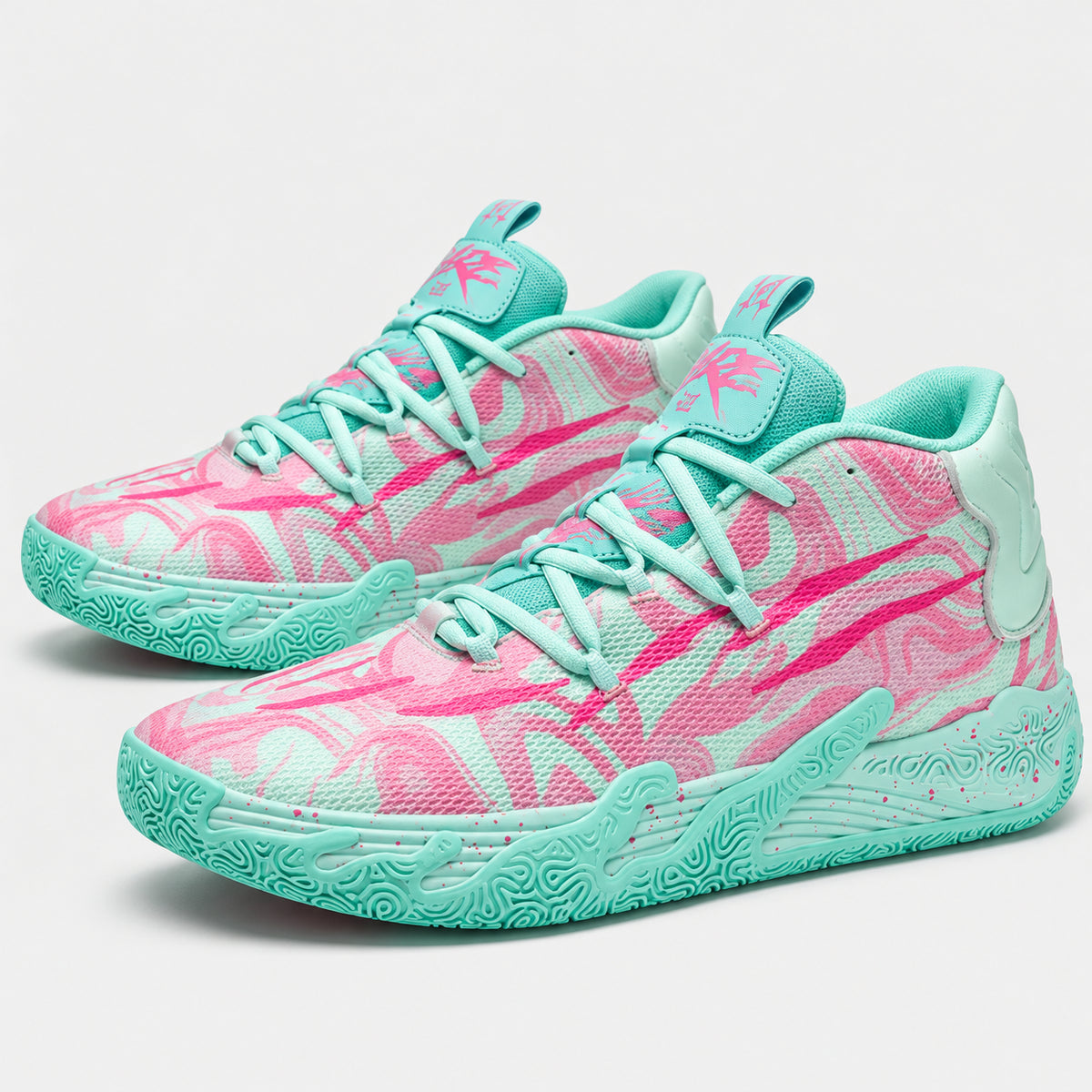 AeroDunk - Verde/Rosa - 09-par-lateral #cor_Verde/Rosa