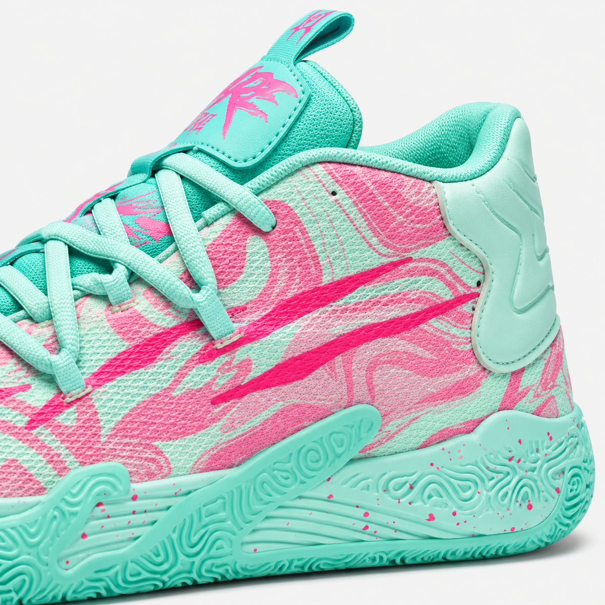 AeroDunk - Verde/Rosa - 06-detalhe-lateral #cor_Verde/Rosa