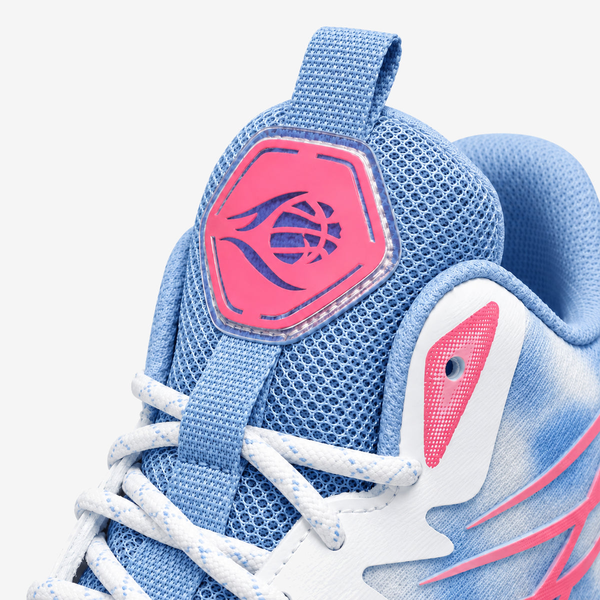 Dunk X — Azul — detalhe lingua