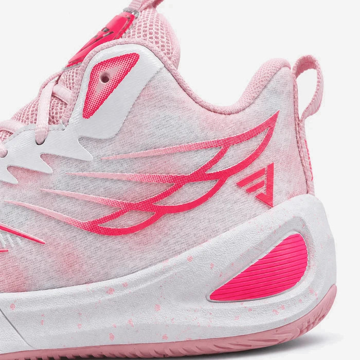 Dunk X — par misto rosa e verde-água — detalhe calcanhar rosa